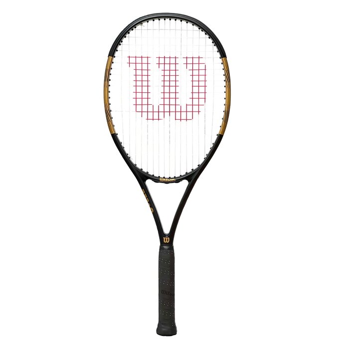Тенісна ракетка Wilson Serena Elite 103 (чорний/золотий) з ручкою 3 (4 3/8 дюймів)