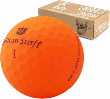 Wilson Staff Dx2 / Duo Soft Optix помаранчеві гольф-м'ячі Lakeballs преміум, матове покриття, б/в, у сітці