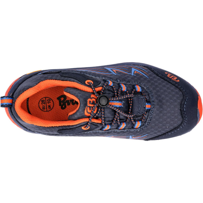 Жіночі кросівки для трейлраннінгу Brütting Chesna Low, 35 EU, антрацит, синій, помаранчевий