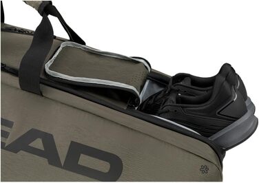 Тенісна сумка HEAD Pro X L для ракеток, унісекс, зелена/чорна