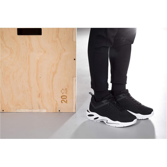 Підвищувачі росту для чоловічого взуття CALTO – спортивні снікерси, чорного кольору, 6,6 см, розмір 41.5 EU, Q330-8.5