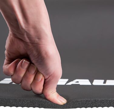 Килимок для тренувань Muawo Premium: фітнес, йога, гімнастика | Нековзний | Товстий та довгий (190 x 100 x 1,5 см) | Сірий