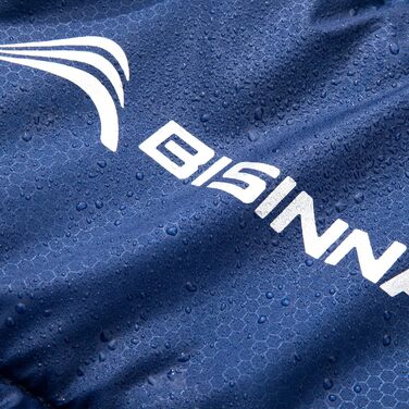 Спальний мішок BISINNA XXL для великих дорослих, 3-4 сезонний, зимовий, теплий, ковдровий, для кемпінгу, великий розмір, синій, ліва блискавка, 2.5 кг