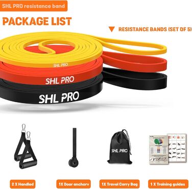 Гумові еластичні стрічки для фітнесу та реабілітації (3 шт.)