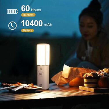 KLARUS CL2 Багатофункціональний кемпінговий ліхтар, 10000 mAh, 750 люмен, 8 режимів, IPX5, для кемпінгу, риболовлі, туризму