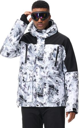 Чоловіча лижна куртка та штани, чорні. Висока щільність вітрозахисту та водонепроникність.