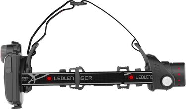 Ліхтар налобний LED Ledlenser H14R.2, акумуляторний, 600 люмен, регульований фокус, до 120 годин роботи, червоне заднє світло, поворотний, USB, 18650