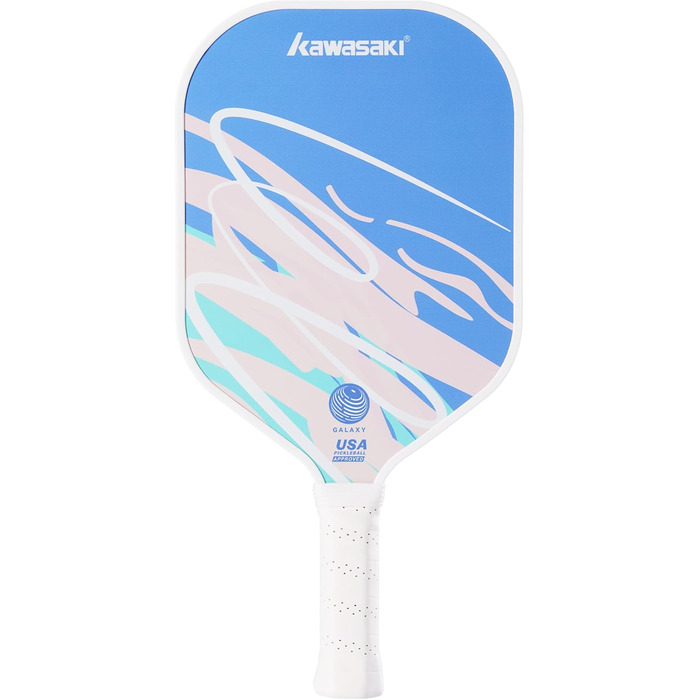 Паддл для піклболу Kawasaki Galaxy серії (BLAU/ROSA) з скловолокна, 15 мм, для початківців та любителів