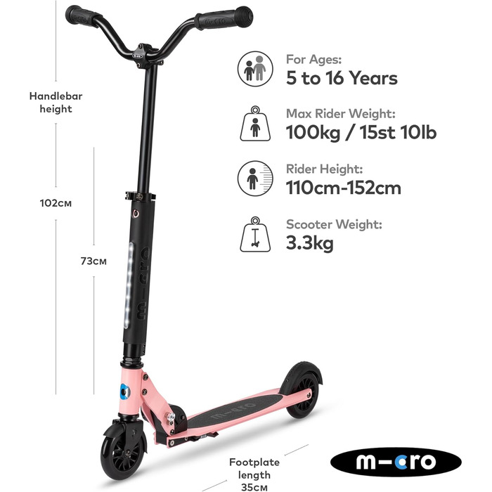 Самокат MICRO Spirite Deluxe для підлітків, унісекс