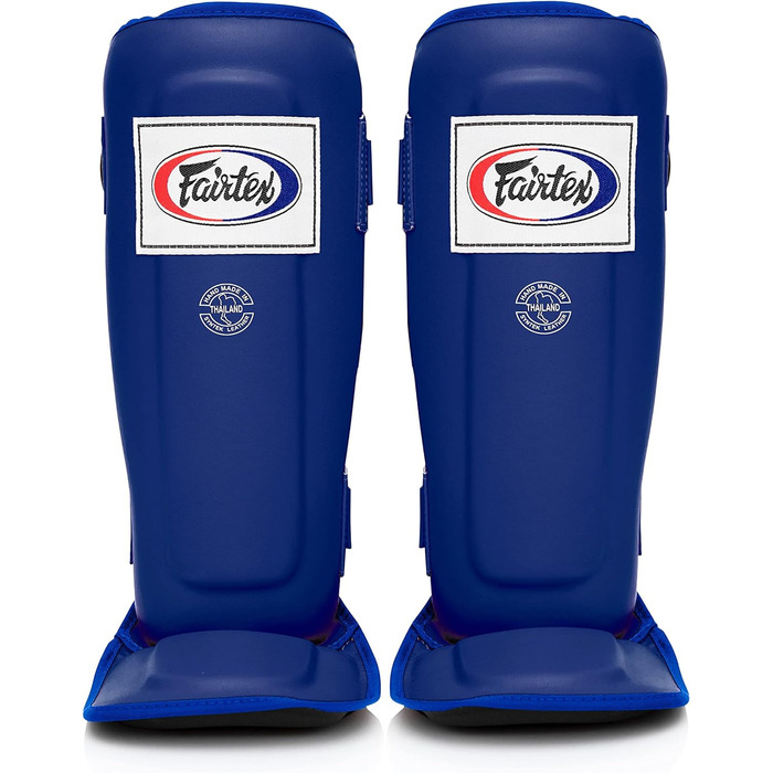 Захист гомілки Fairtex SP3 для муай-тай та MMA, синій, розмір L, легкі та міцні, для чоловіків, жінок і дітей