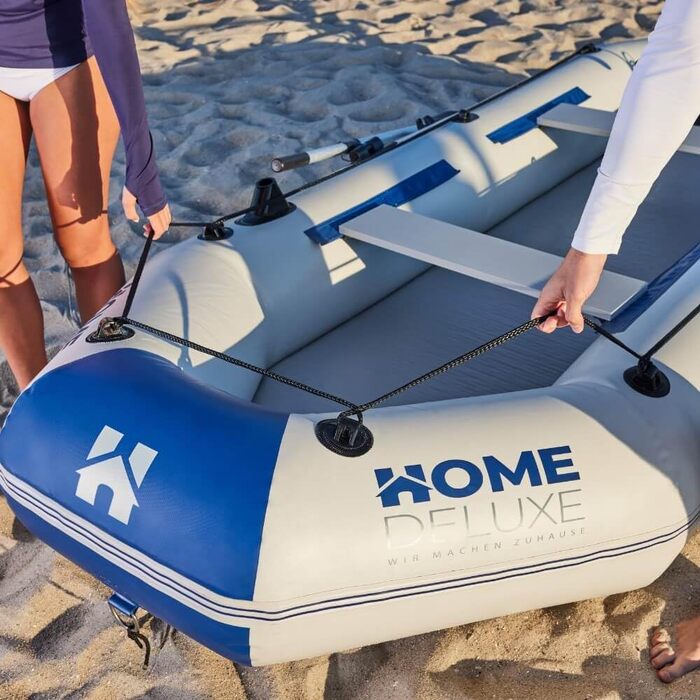 Надувний човен Home Deluxe Pike з ПВХ, моторний, весловий - вибір з мотором