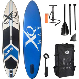Професійна SUP-дошка XQ Max 320 см, комплект: насос, весло, ремінець, набір для ремонту, макс. вага 150 кг