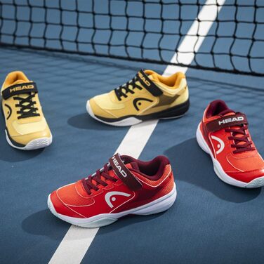 Дитячі тенісні кросівки Head Kinder Sprint Velcro 3.0 для дітей, 32 EU, чорний, банан