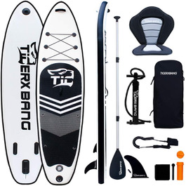 Надувна SUP-дошка Tigerxbang 320 см з комплектом аксесуарів, чорна