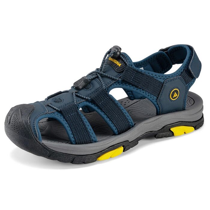 Чоловічі сандалі Mishansha закриті, дихаючі, водонепроникні, протиковзкі для активного відпочинку, розмір 43 EU, темно-сині