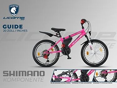 Преміальний гірський велосипед Licorne Bike 20 дюймів для дітей і дорослих, 18-21 швидкість