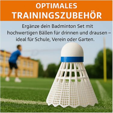 Набір для бадмінтону BEST SPORTING - 6 турнірних м'ячів (Нейлон, середня швидкість)