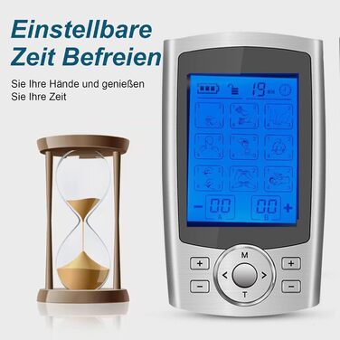 Пристрій TENS EMS від Tosucs: електростимулятор з 10 електродів для зняття болю та масажу спини