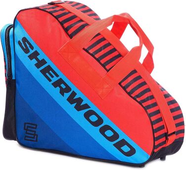 Сумка для ковзанів Sherwood: для ковзанів, роликів та хокею (синьо-червоний)