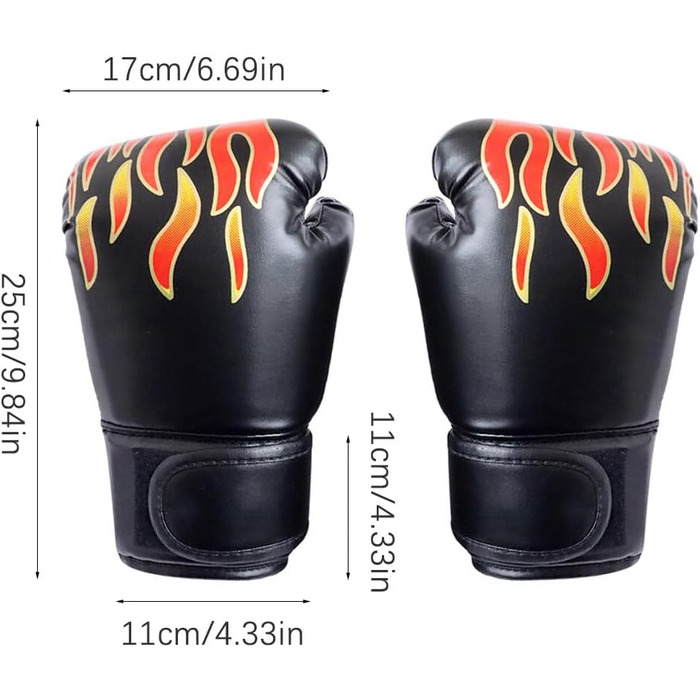 Дитячі боксерські рукавички для тренувань та спарингу, 6 oz, чорні