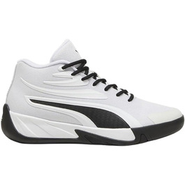 Кросівки PUMA Court Pro для чоловіків, баскетбольні, 45 EU, білий/чорний