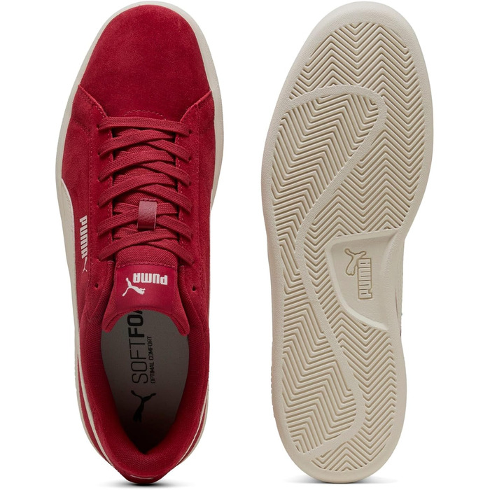 Кросівки Puma Smash 3.0 LS унісекс (44.5 EU, Dark Crimson Warm White)