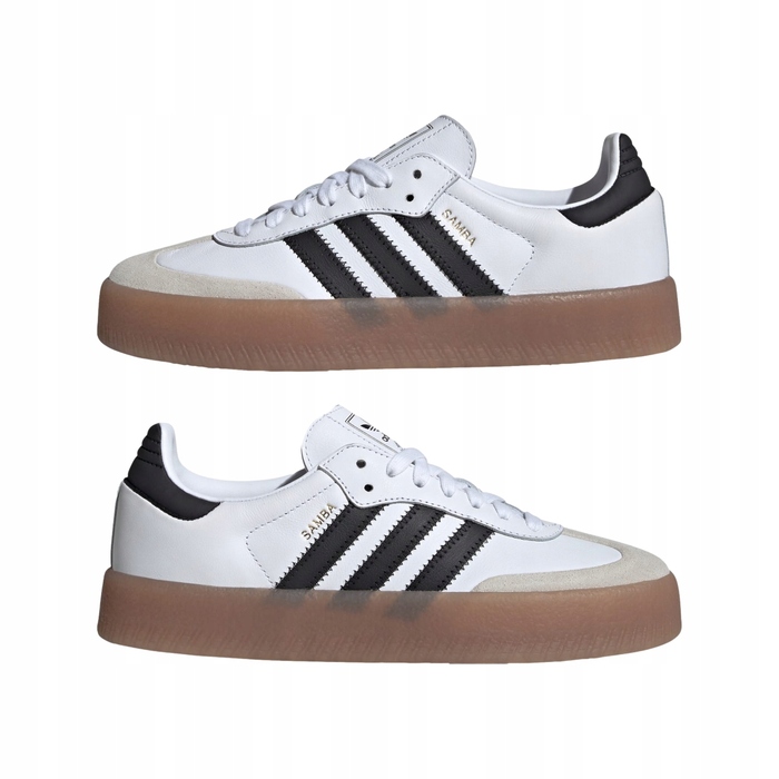 Жіночі кросівки adidas Sambae JI1349 білі, шкіряні, 38 2/3