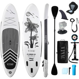 Надувний SUP Борд для двох: Paddle Board, Stand-up Paddling Board, SUP Борд, 200 кг, білий