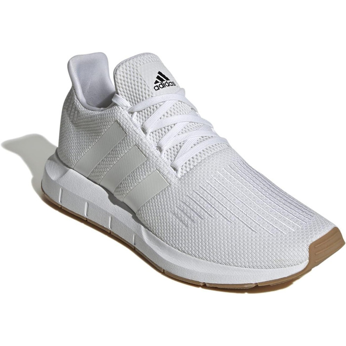 Кросівки Adidas Swift Run Unisex для фітнесу (47 1/3 EU, білий/білий/чорний)