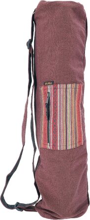 Сумка для йога-мату GURU SHOP Boho, чорна, бавовна, унісекс, 70x24x14 см, з Непалу