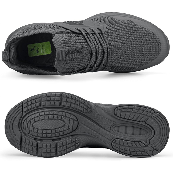 Кросівки для чоловіків: бігові, спортивні, тенісні, повсякденні. Легкі, дихаючі, для вулиці, фітнесу, джогінгу. Розмір 45 EU, темно-сірий колір