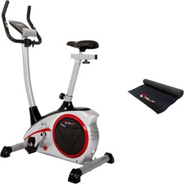 Велотренажер Christopeit Sport AL 2, 24 рівні, до 150 кг, 9 кг магнітна система, LCD-дисплей, сріблястий