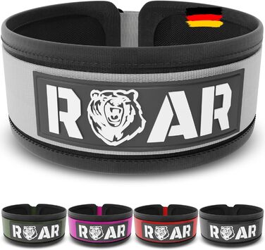 Пояс для важкої атлетики Roar® для чоловіків і жінок, пауерліфтинг, кросфіт, фітнес, шкіряний пояс для тренувань у залі
