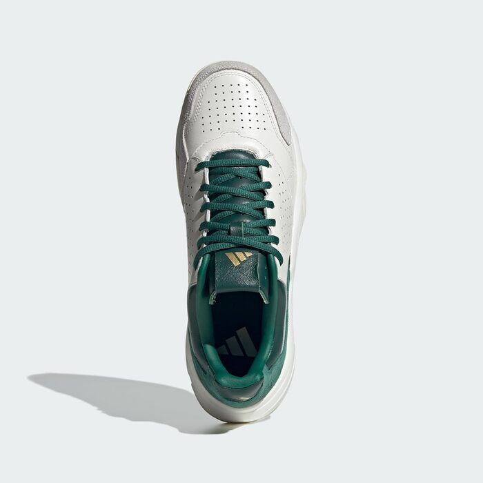 Тенісні кросівки adidas CourtJam Control 3 Premium, унісекс, 44 2/3 EU, білий/зелений