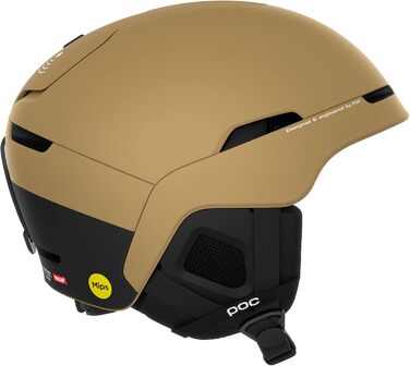 Гірськолижний шолом POC Obex BC MIPS, захист для катання на лижах і сноуборді, матовий коричневий Aragonite, розмір XL-XXL (59-62 см)