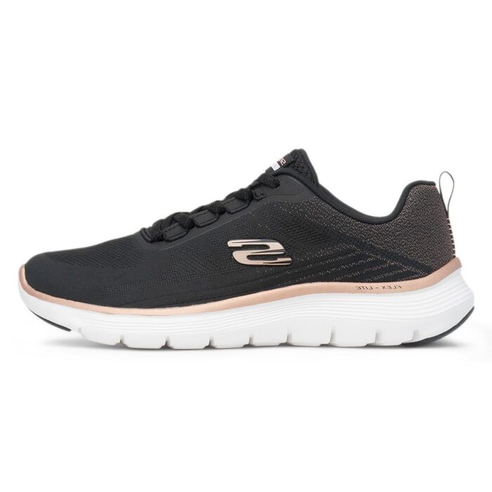 Жіночі кросівки Skechers Flex Appeal 5.0 чорні, дихаючі спортивні кеди, розмір 42 EU