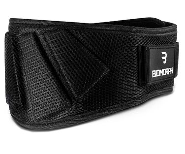 Пояс для важкої атлетики Biomorph Breathtaking Black M (90 см) для пауерліфтингу, бодібілдингу, кросфіту – унісекс