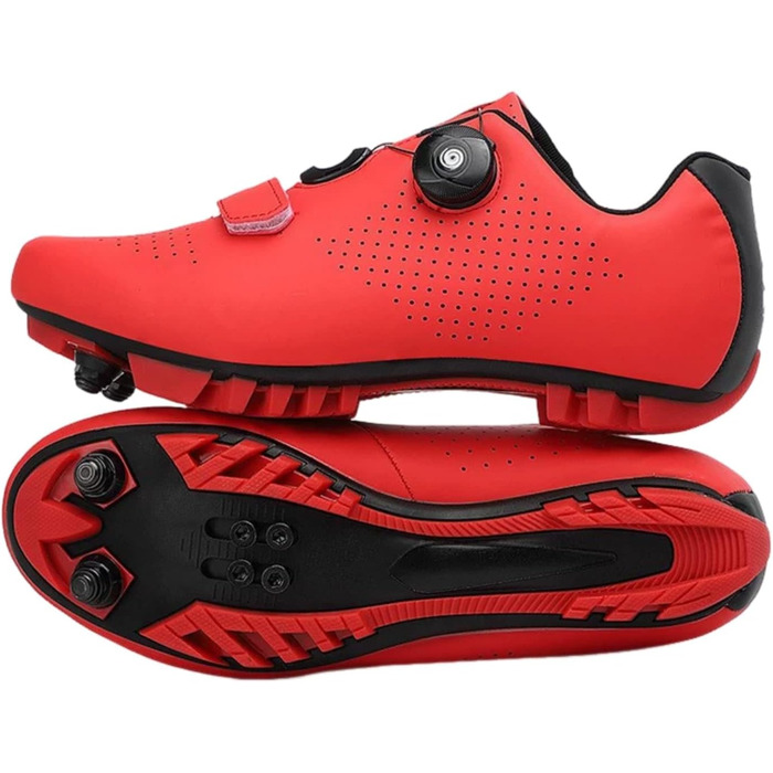 Велосипедні туфлі MTB SPD для гірського велосипеда, чоловічі/жіночі/унісекс, розмір EU 36-47, з поворотним кріпленням, з гвинтами та шипами, дихаючі, білі.