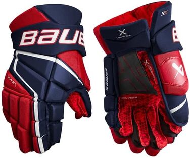 Хокейні рукавички Bauer Vapor 3X 13'' чорні/білі для підлітків