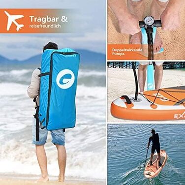 SUP-дошка Exprotrek для сапсерфінгу, надувна, Stand Up Paddle Board
