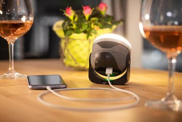 Брененштуль ОЛІ 0300 А: LED кемпінговий ліхтар з акумулятором та USB-Powerbank (350лм, SOS, Blink)