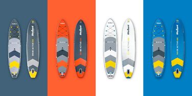 SUP дошка Rebel Electro Brett 350 см з насосом, веслом та рюкзаком (RBA-4501-BL) - надувна, Drop-Stitch