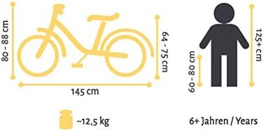 Дитяче велосипед BIKESTAR 20/24 дюйми для хлопчиків та дівчаток (від 6 років) | Велосипед крузер | Без ризику | Колір м'ятний