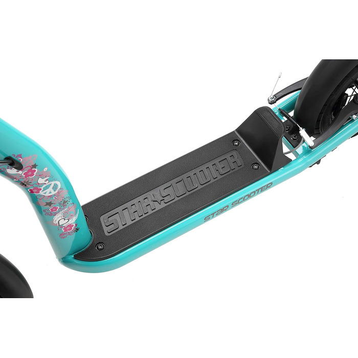 Дитячий самокат STAR SCOOTER з надувними колесами 10 дюймів, для дітей від 5 років, міський, регульована висота, нове покоління