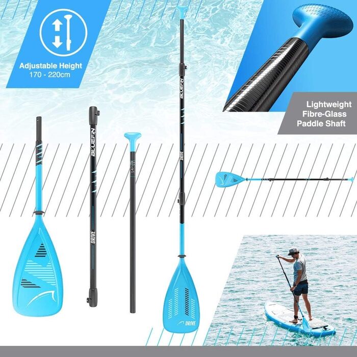 Bluefin SUP 14' Sprint Carbon - надувна карбонова дошка для сапсерфінгу, комплект весло та аксесуари