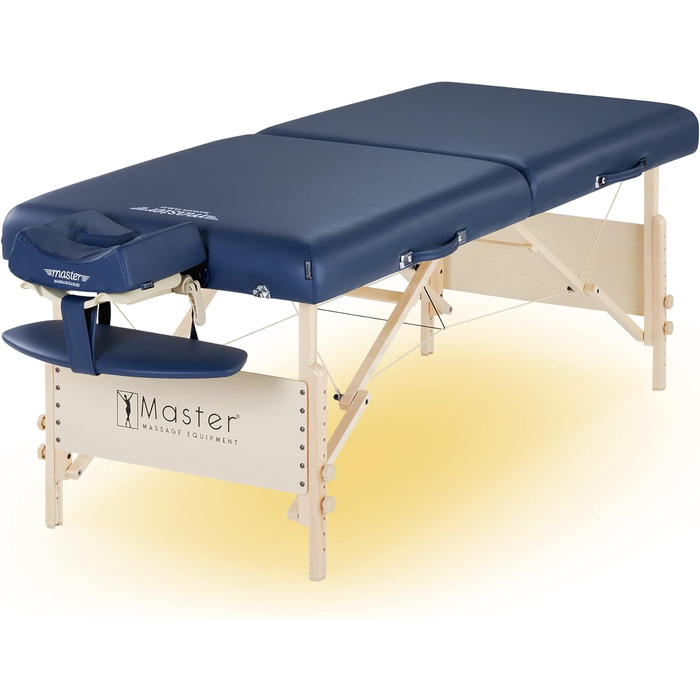 Складаний масажний стіл Master Massage Coronado з підсвіткою, дерев'яний, 71 см, 70x200 см, косметологічне та терапевтичне ліжко