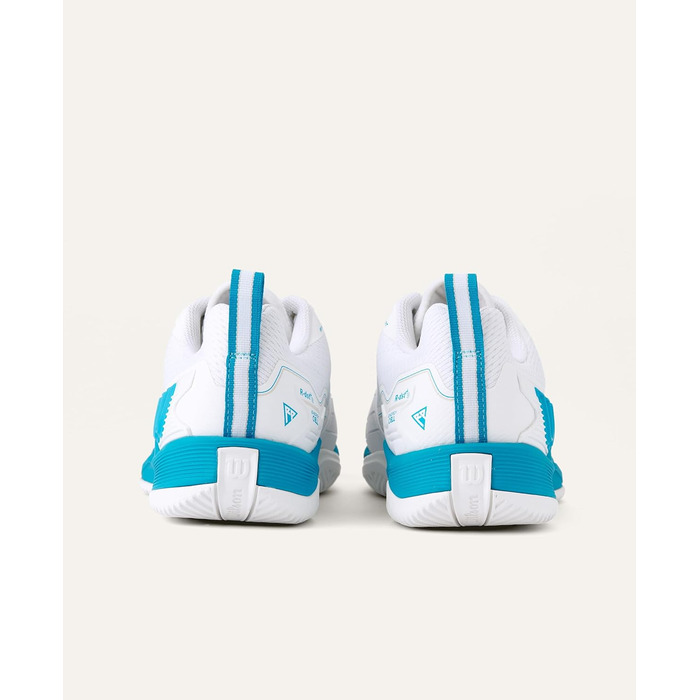 Тенісне взуття Wilson Rush Pro 4.5 Oz для чоловіків, розмір 46 2/3 EU, білий/білий/Atomic Blue