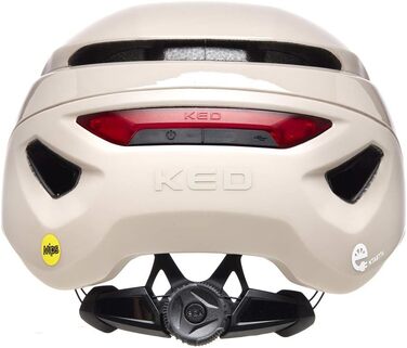 Шолом велосипедний Mitro UE-1 Urban з LED-ліхтарем, візором, MIPS, BOA, FIDLOCK, 350г (Ash, L 56-61см)