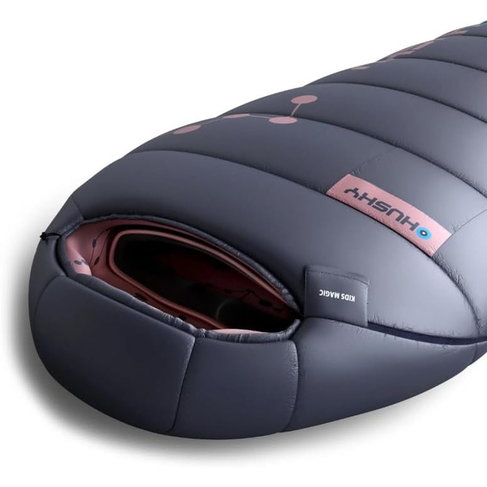 Дитячий спальний мішок Husky Mumienschlafsack Magic -15°C Lila 2024, 150-180 см, колір блакитно-ліловий