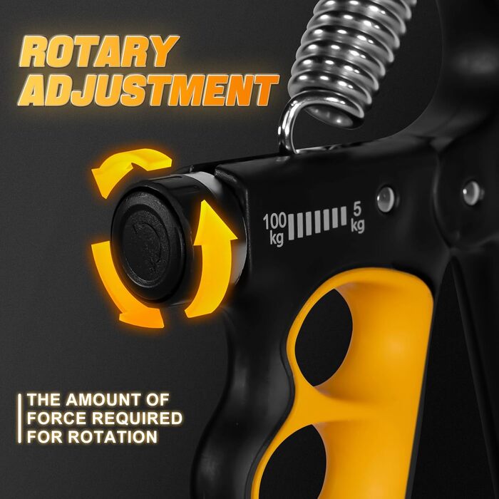 Тренування хватки Griffkrafttrainer: регульований опір 35-70 кг, тренажер передпліччя, цифровий лічильник, посилення хватки. Оранжевий/Західний колір у зигзагоподібному візерунку (Sunset Chevron)